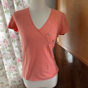 Shanghai Tang darling cotton and cashmere top.